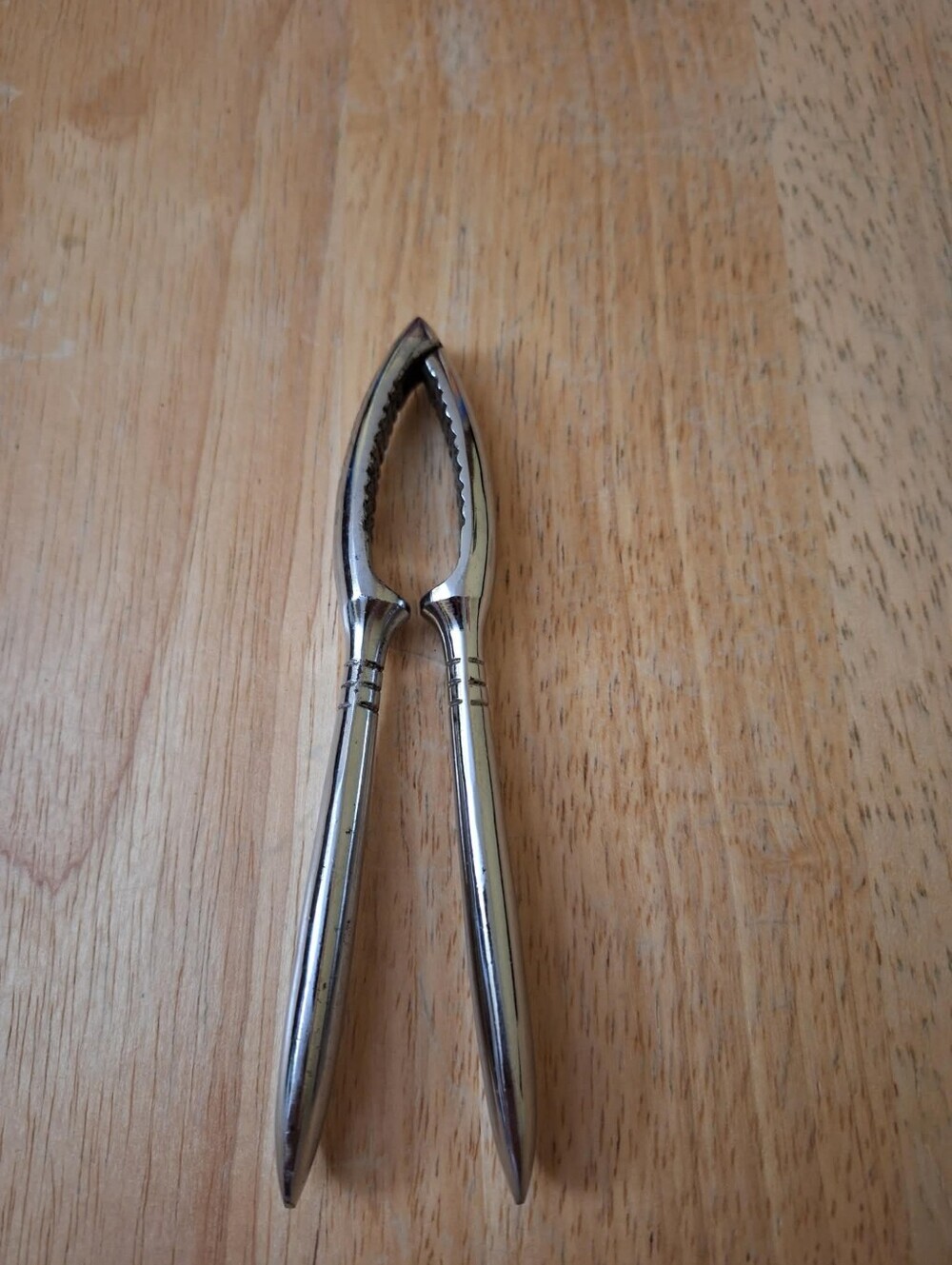 Vintage MCM Silver Tone Nutcracker